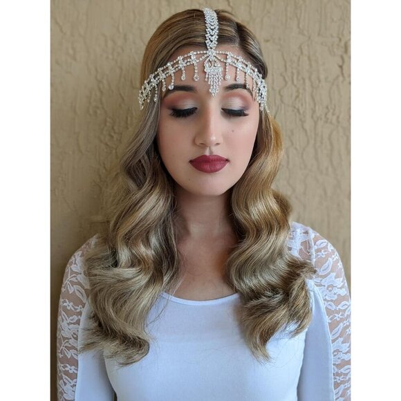 1920s Headband Rhinestone Flapper Hair Accessories for Costume Party